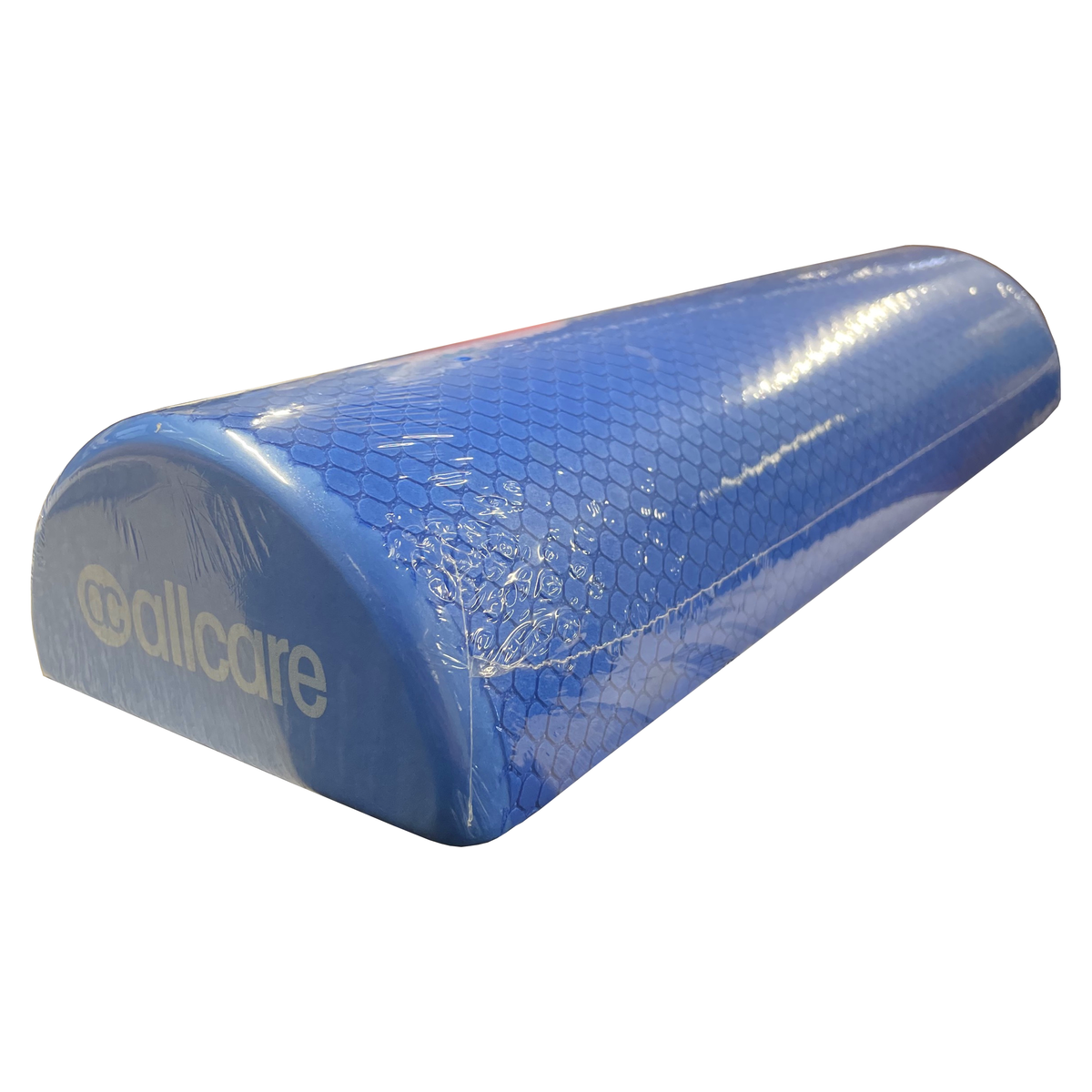 FOAM ROLLER MEDIUM 45CM LONG - (SMALL) 7.5CM DIAMETER HALF ROUND BLUE