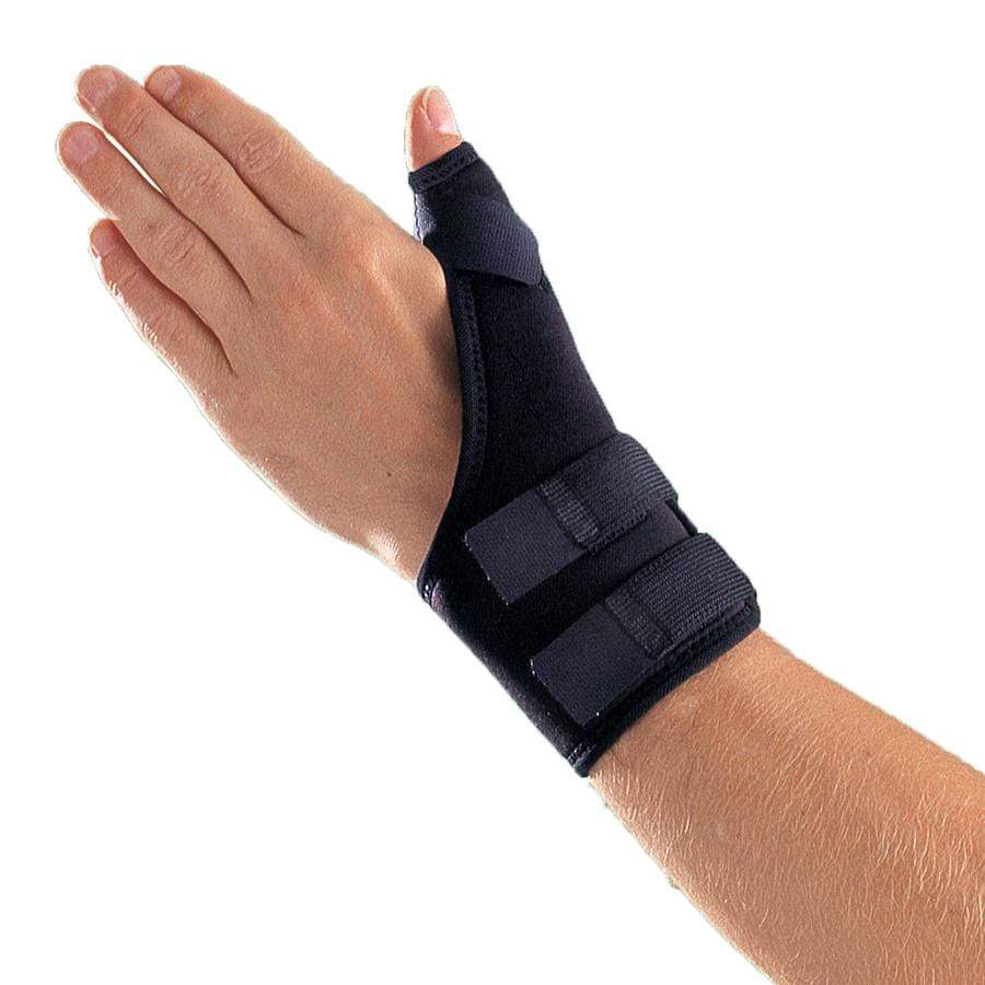 OPP1188 WRIST AND THUMB SUPPORT WITH MOLDABLE THERMOPLASTIC INSERT - 5 INCH LONG